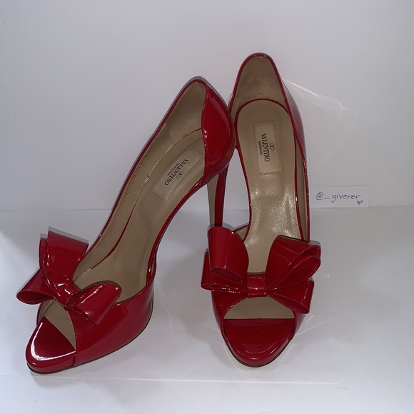 40 Red Valentino Couture Bow D’Orsay Pumps - Picture 5 of 16
